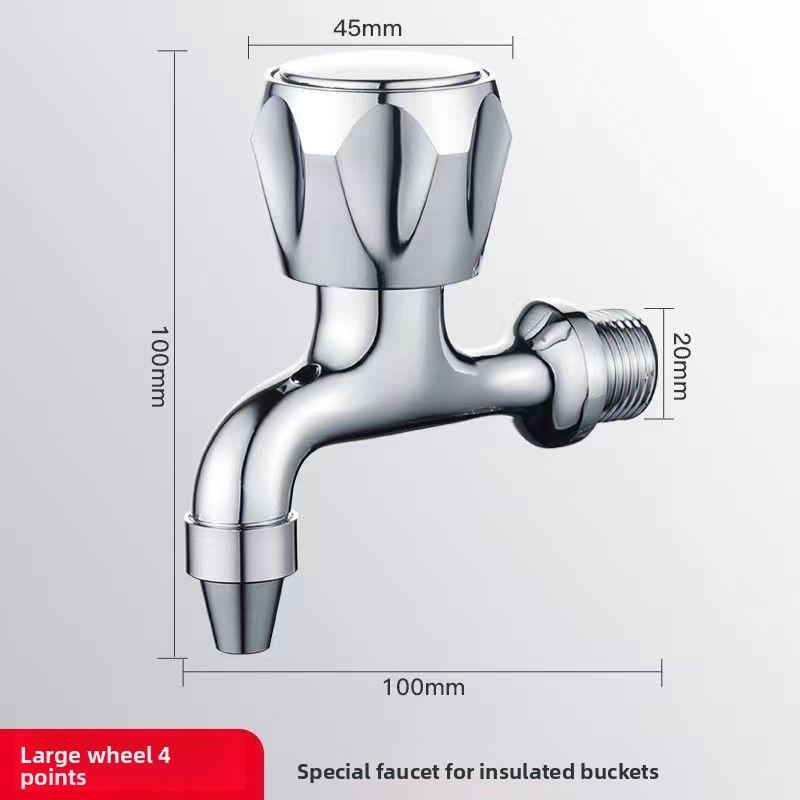 3/4 Points Electric Water Heater Faucet Copper Temperature Resistant Soybean Milk Tea Insulation Bucket Faucets Accessories