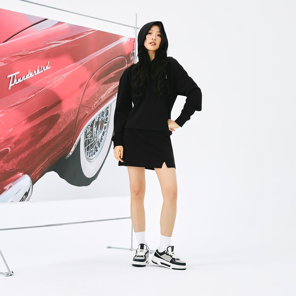 New MLB New York Yankees Basic Collection 24FW Cropped Hoodie Unisex Black 3FHDBA144-50BKS