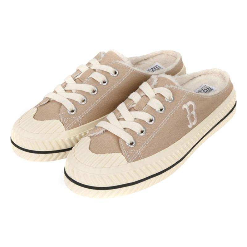 MLB Playball Mule Slip Resistant, Abrasion Resistant, Thermal Low Top Canvas Shoes Unisex Brown Sneakers 32SHSZ011-43B