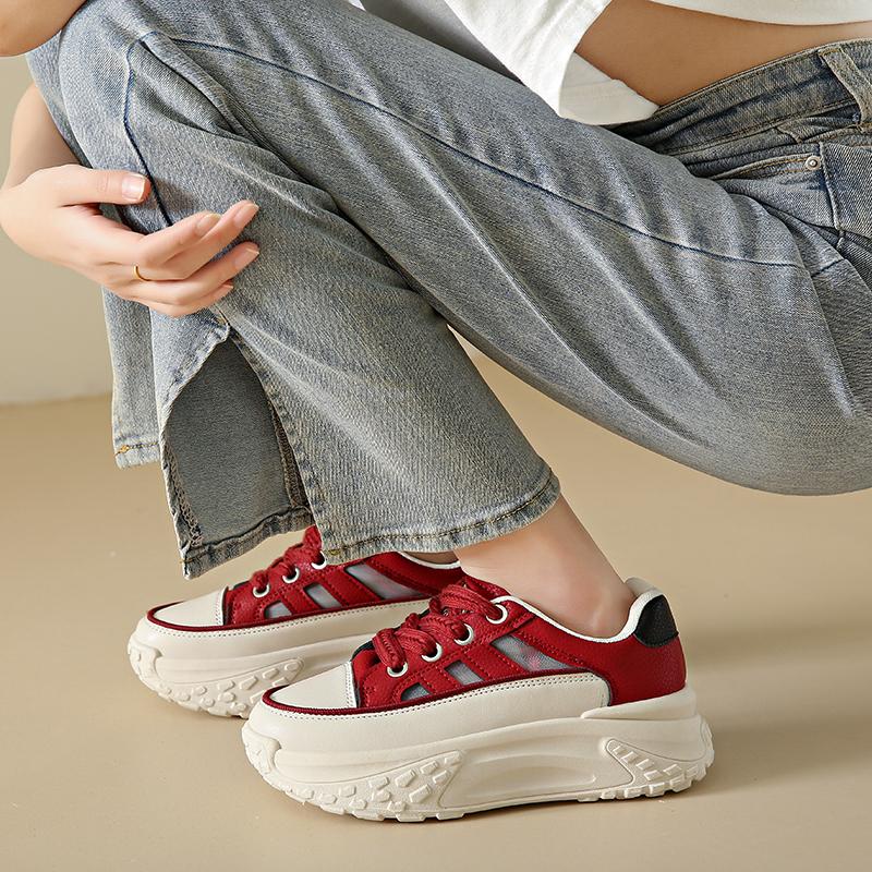 Ženy Plátěné boty na platformě Robustní tenisky pro mládež Dívky Outdoorové tenisky Dámské Dámské Obuv s tlustou podrážkou