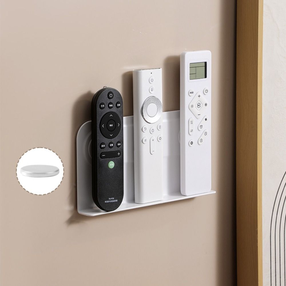 Self-Adhesive Magnetic Remote Control Holder Wall Mounted Remote Control Organizers