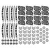 72Pcs Bike Reflective Stickers Reflective Decals Self-Adhesive Waterproof Reflective Tape Night Safety Sticker Reflector