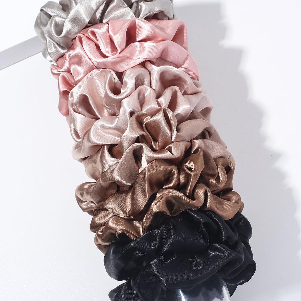 12pcs Colorful Satin Hair Bands for Intestine, Hair Accessories, Hair Coils, Horse Tail Hair Pieces, Beautiful and Informal for