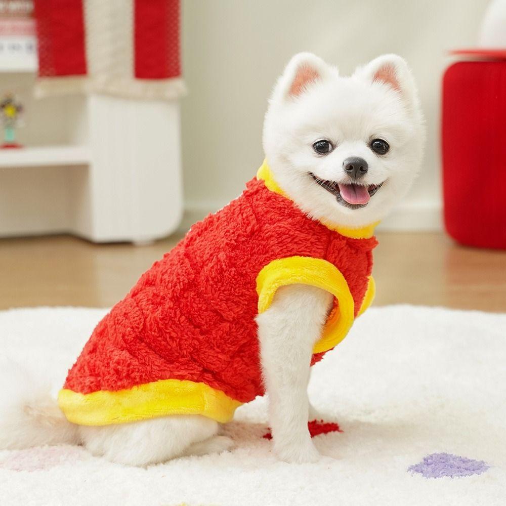 

Crew Neck Design Winter Dog Coat Pullable Pet Dog Clothes Cute Warm Pet Shirts Yorkies XS синій