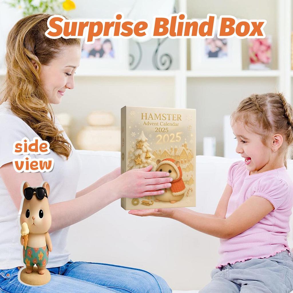 Kalendarz odliczający zawiera 24 prezenty, kalendarz odliczający i prezent-niespodziankę.