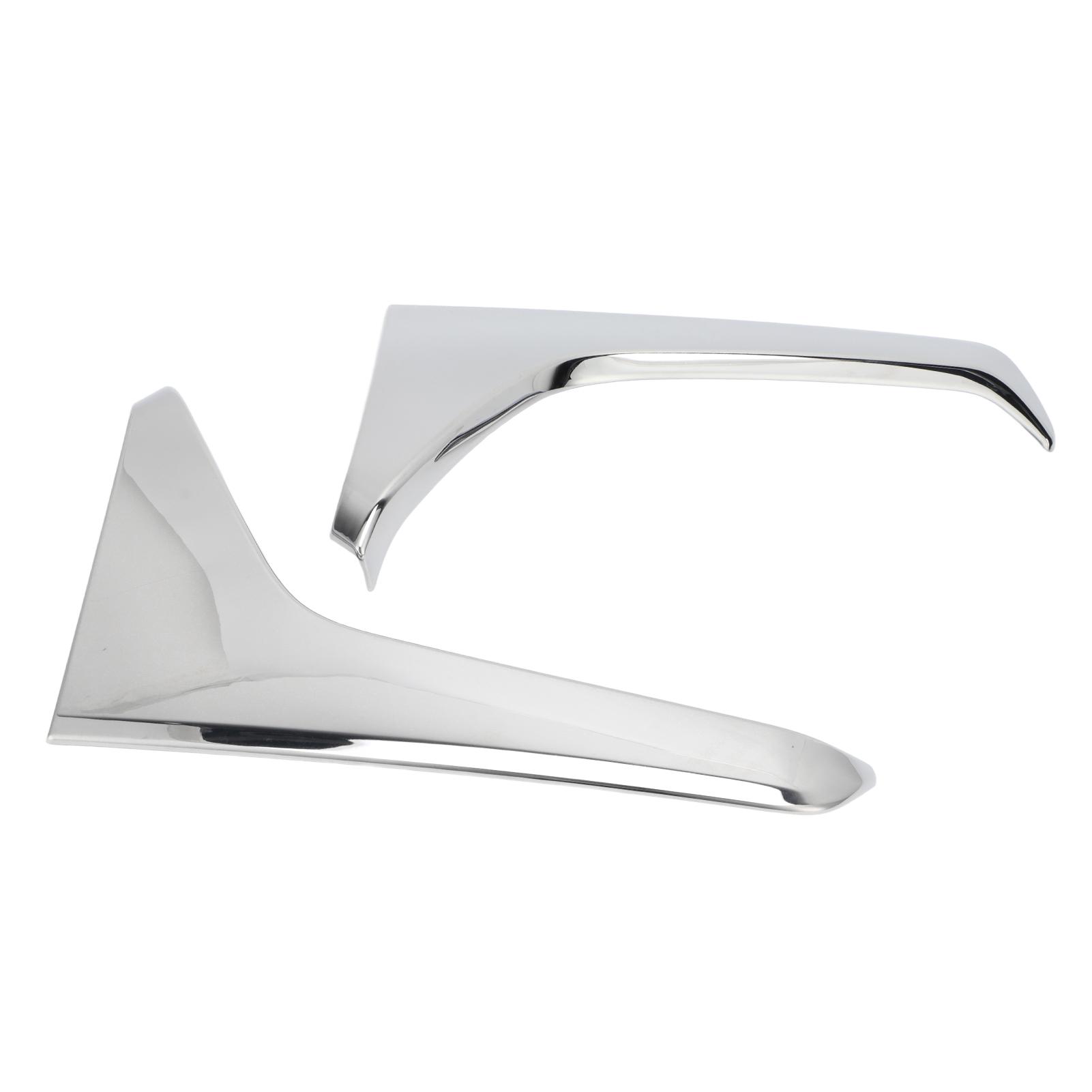 

2pcs Rear Window Side Spoiler ABS Chrome Beveled Cover Replacement for Subaru Forester SK 2018‑2020