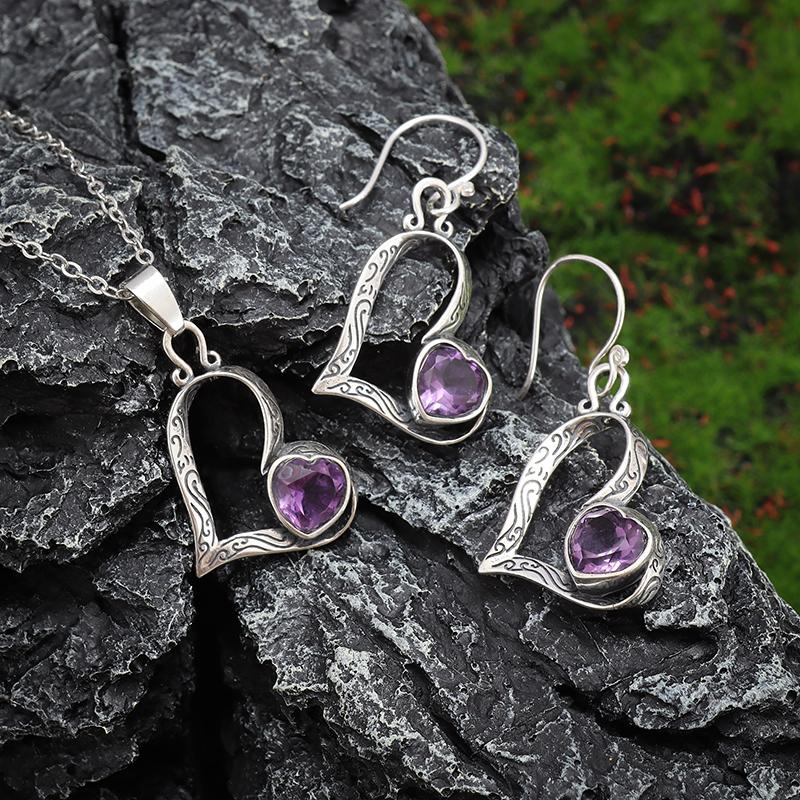 Retro Ethnic Style Red Zircon Earrings for Women, Elegant Earrings Accessories