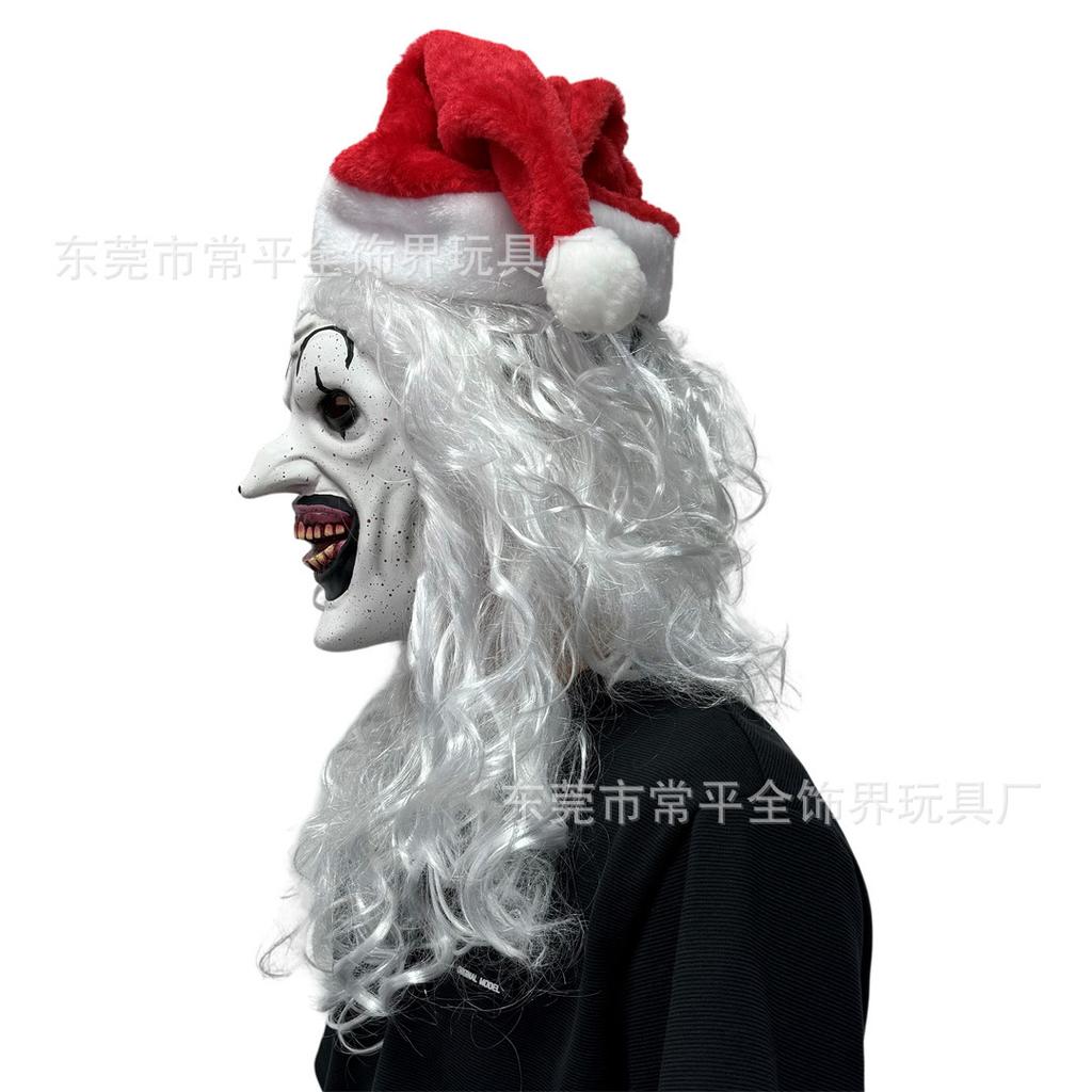 Maschera da clown che spezza l'anima, cappello, copricapo da clown, costume di Halloween, Cosplay spaventosi