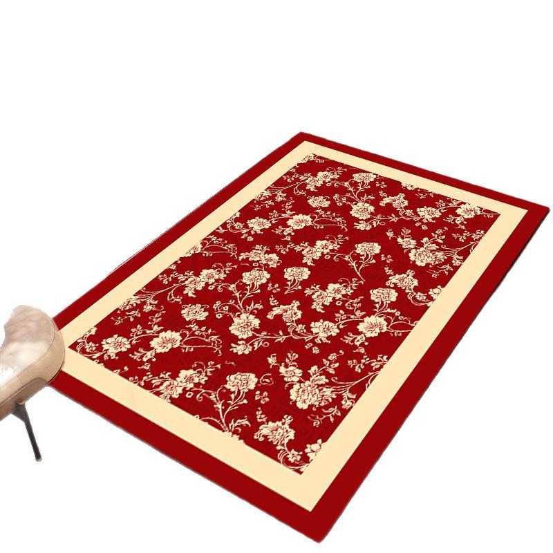 New Year Red Festive Diatomaceous Earth Bathroom Mat - Dirt & Wear-Resistant Entrance Mat