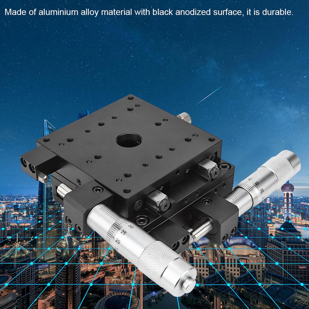 XY Micrometer Manual FinE Tuning Cross Roller Precision Linear Stages 80*80*40mm