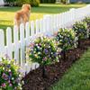 1Pcs Micro Landscaping Fake Flower Ball Plastic Yard Art Decor Eucalyptus Flower Artificial Fake Camellia Flower Ground Stake