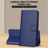 For iPhone Air Wallet Case with Strap Carbon Fiber Texture Leather Mobile Cover