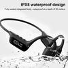Wireless Ipx8 Waterproof Bone Conduction Headphone With 32G For Swimming Sporters Ear-Hook Open Ear Earphone Led Display Screen