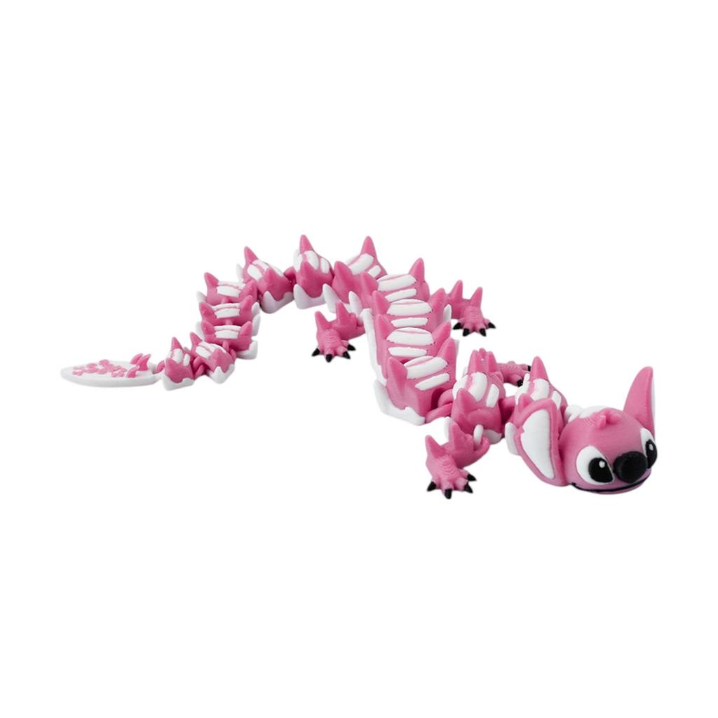 3D Printing Sti Tch Dragon Toy Cute Little Shilong Desktop Ornament Creative Gift Figure Simulation Children'S Toys Gifts