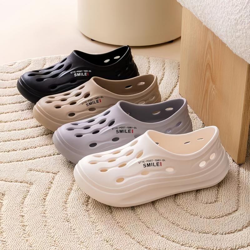 New summer fashion couple men's beach bag head hole shoes home soft sole EVA outer wear comfortable shoes