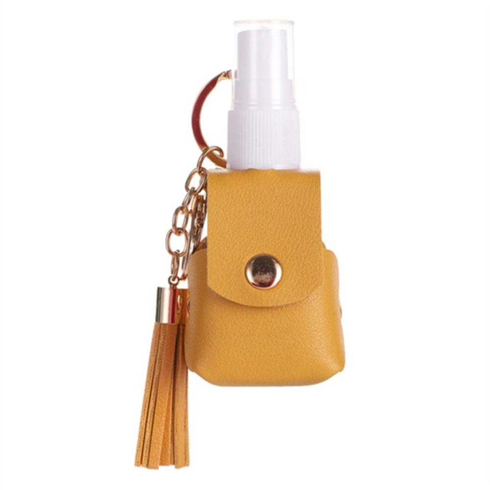 1/6 stuks 1oz Handdesinfectiemiddel Houder Sleutelhanger PU Draagbare Navulbare Fles met Haak voor Buiten Kamperen Reizen Zak Lotion Opslag