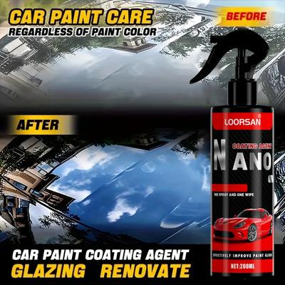 Auto Dreifach-Funktions-Nano-Beschichtungsspray - Hochwertige Kratzfeste Formel, Hochauflösender Glanzeffekt, Keramikbeschichtung