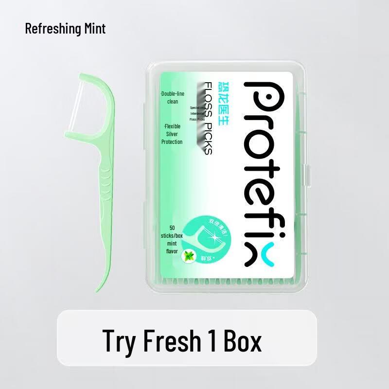 PROTEFIX Double Thread Mint Dental Floss Picks