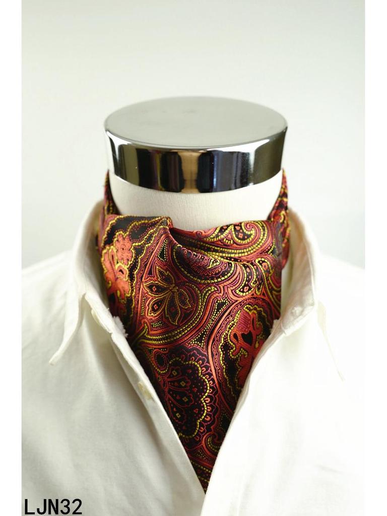 Herren Seide Gestreift Gepunktet Doppelseitiger Mode Schal