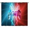 Gamepad Gamer Mobile Game Elements 3D Digital Printing Curtain Blackout Punching