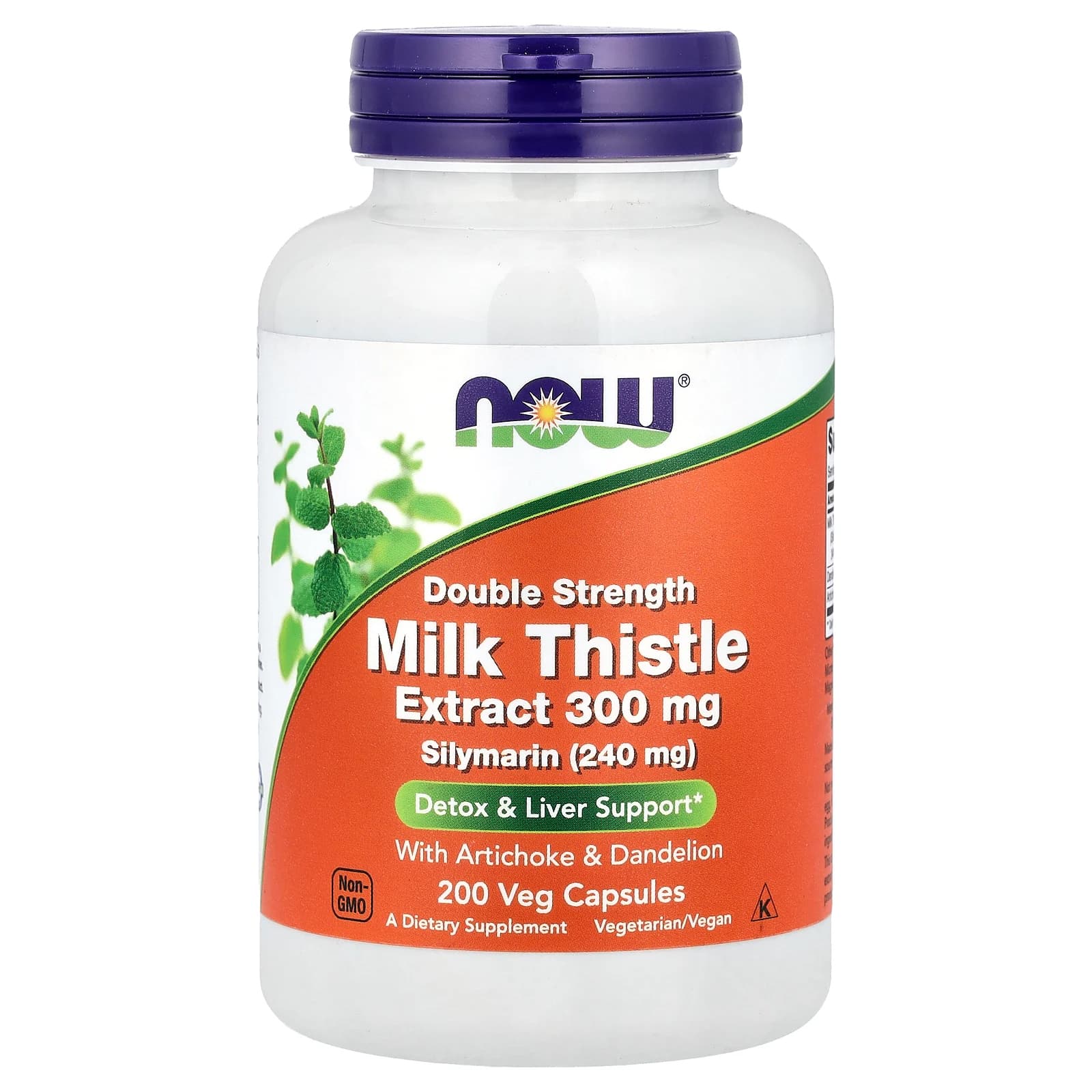 

Milk Thistle Extract, Double Strength, 300Mg, 200 Veggie Caps