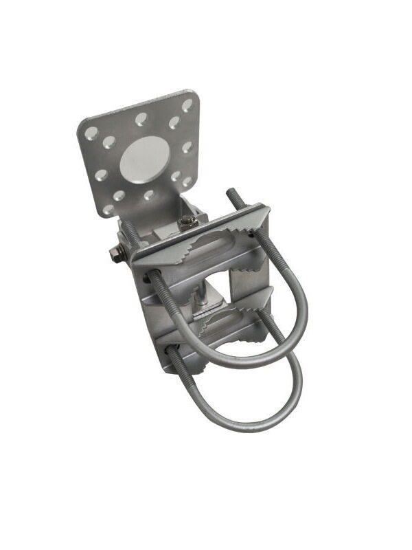 Adjustable Iron Antenna Mount: Multi-Angle Network Bridge Clamp with Dacromet Plating