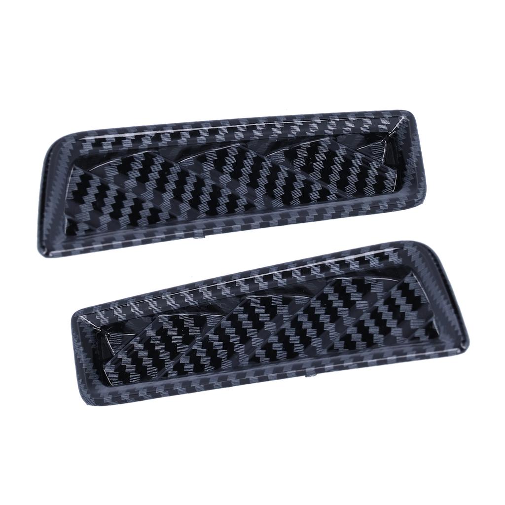 2pcs Dashboard Upper Air Vent Trim Frame Left Right Carbon Fiber Style Fit for MK8 2020‑2021