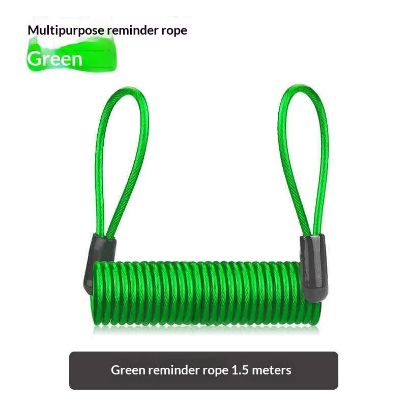 Bicycle Spring Cable Lock Anti-Theft Alarm Security Lock 1PC Durable Cut Proof for Scooters E-Bikes Public Parking