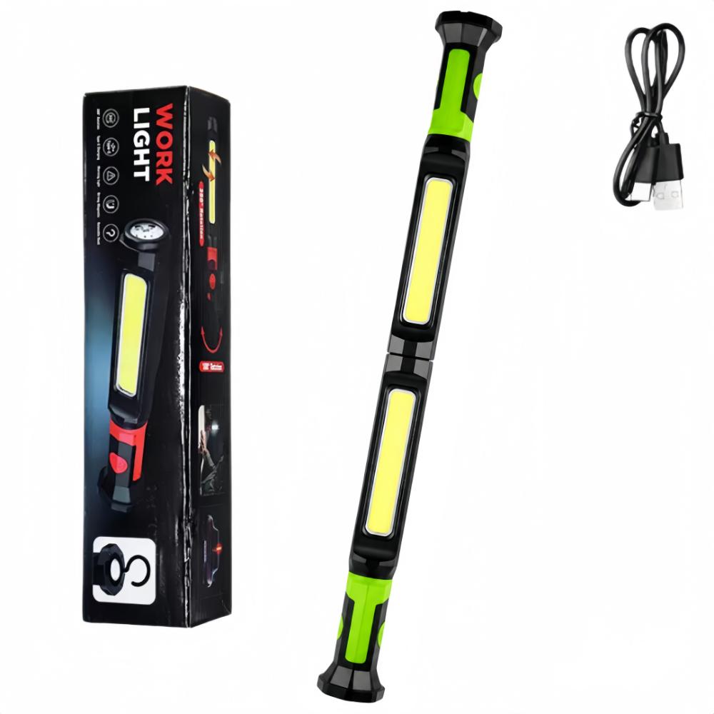 White Red Light Emergency Repair Work Light Detachable COB Long Bar Light Repair, Camping Etc