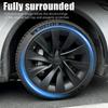 4 Copricerchi per Tesla Model Y Juniper Cerchi da 20 Pollici Copricerchio Sostituzione Performance Cerchi Helix 2.0 Copriruota Completo 2025
