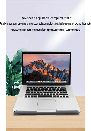 Aluminum Alloy Foldable Laptop Stand Holder for Office/Desktop