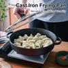 8.7/9.8/11/11.8inch Cast Iron Frying Pan with Double Handles Baking Tray Pre-Seasoned for Bread Baking Outdoor Cooking Camping