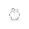 Swarovski Matrix Baguette cut Knot Ring 5648291