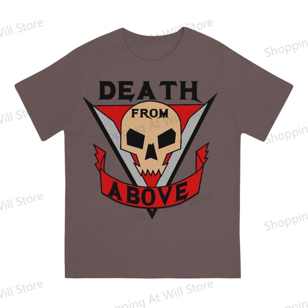 Summer Unisexs and Womens Tshirts Starship Troopers Death from Above Novelty Cool Tshirt Street Clothing SXL