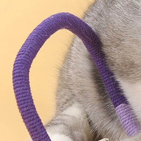 Cat Chew Rope Cotton Rope Cat Chew Toy Safe Teeth Cleaning Toy Interactive Kitten Nip Toy for Hunting Instinct Stimulation Boredom Relief