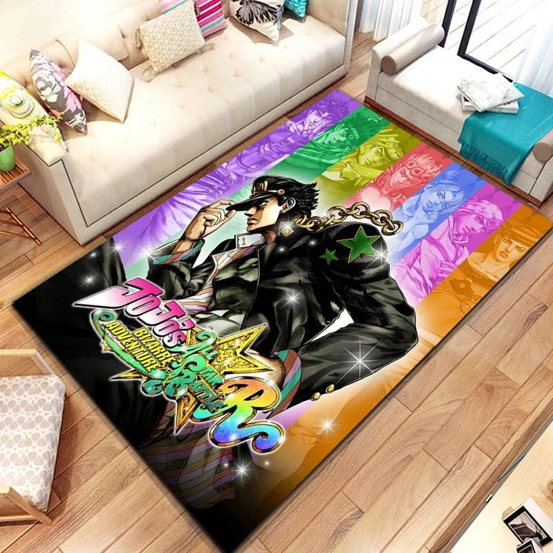 Tappeto Pattern JoJo's Bizarre Adventure 15 Misure per Soggiorno Tappetino da Bagno Zerbino Creativo per Camera da Letto Decorazione Casa