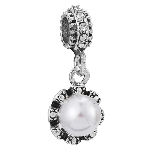 4pcs /Lot 2022 Sterling Silver Color Beads 41 Styles Sparkling Charm Fit Original Brand Bracelets For Women Jewelry Making Gift