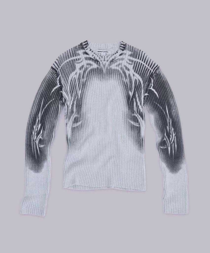 Jeidideuleondeon (M) Tattoo Spray Knit Jumper Multi