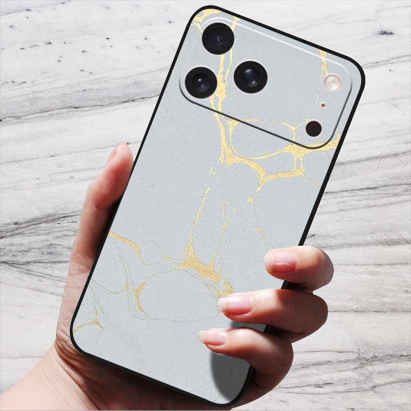 Case For iPhone 16 plus 17 Pro Max Luxury Silicone Back Cover For iPhone17 Air 16e iPhone16 Soft TPU Phone Cases Marble Patterns