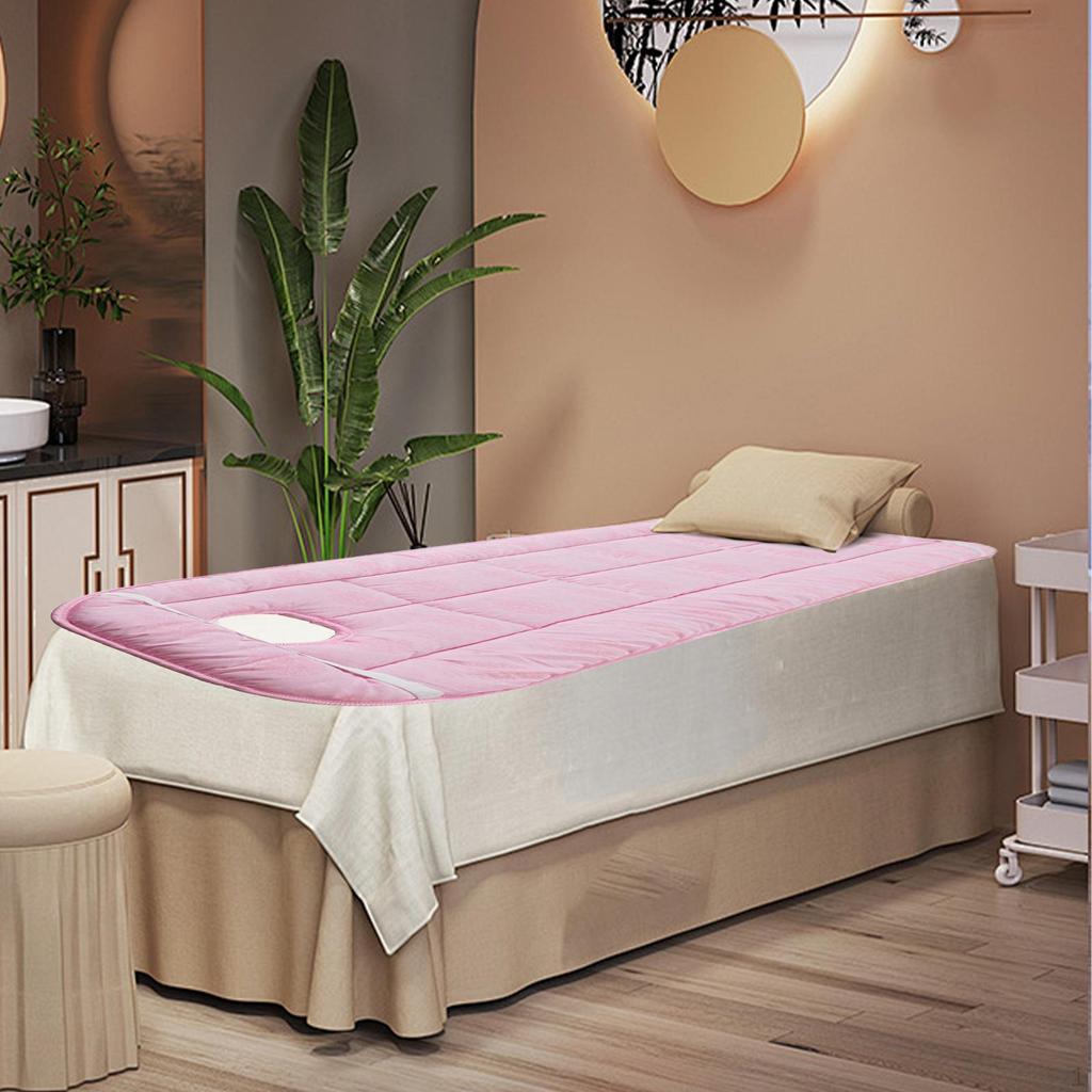 Schönheitssalon SPA Massagetisch Kissen Salon Tagesdecke mit Gesichtsloch Polyester Weich Bequem Verdicken
