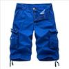 Nové letní oblečení evropské a americké volné šortky pro volný čas pánské velké vícekapsové jednobarevné šortky pánské