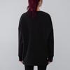 adidas Large Logo Print Mid-Length Sports Crewneck Sweatshirt Women Sweatshirt Black H57330