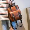 Mochilas antirrobo para mujer, mochilas escolares marrones para estudiantes, mochila de viaje grande de cuero para ordenador portátil Vintage impermeable para adolescentes