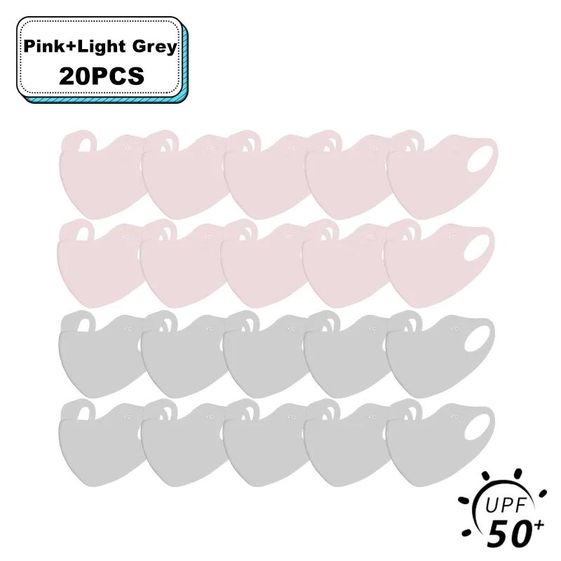 1-20 Pcs Summer UV Protection Mask 3D Ice Silk Breathable Traceless  Sunscreen Riding Mask Fashionable Hyaluronic Acid