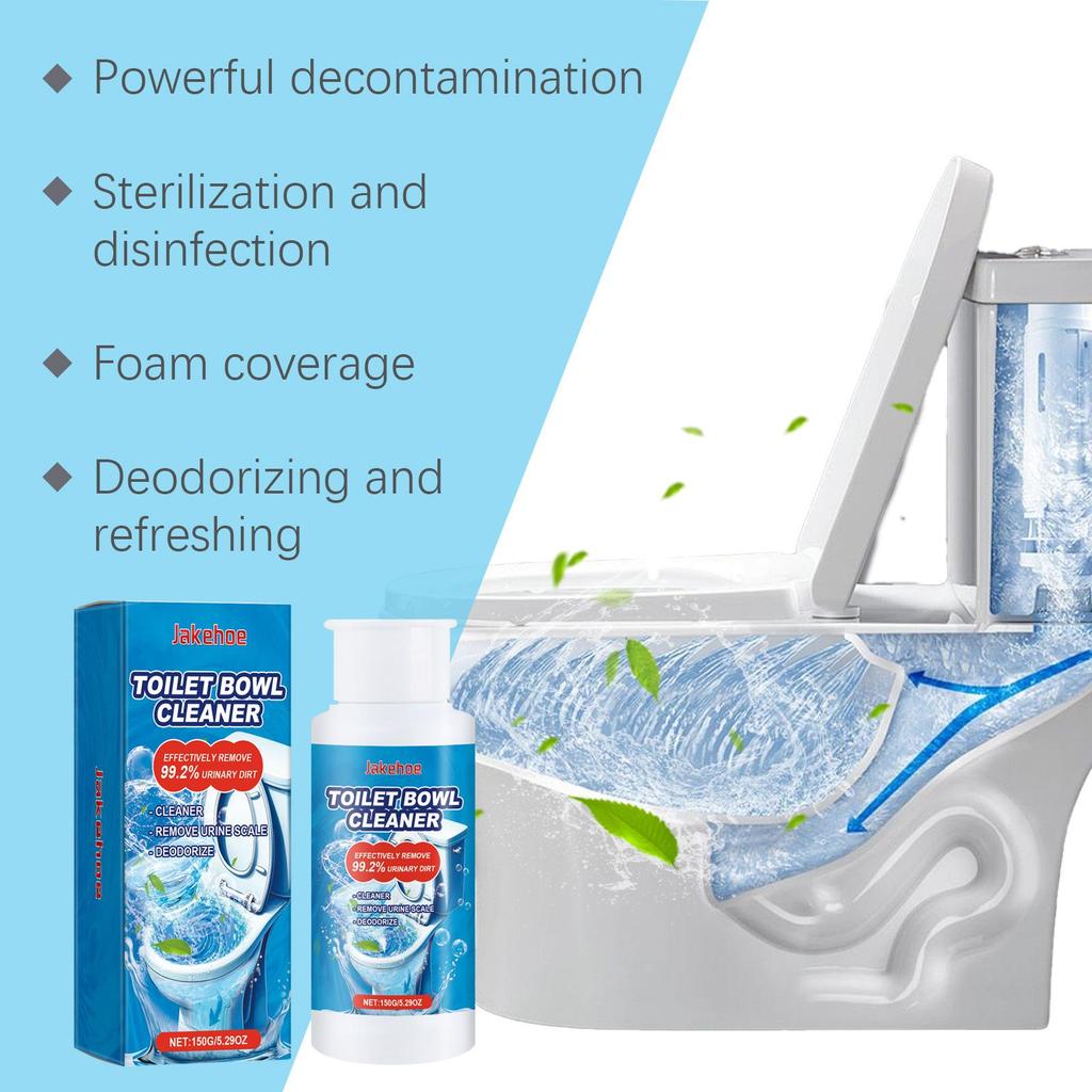 Jakehoe Splash Foam Toilet Cleaner Toilet Bowl Cleaner Stain Remover Odor Remover Toilet Bowl Cleaner