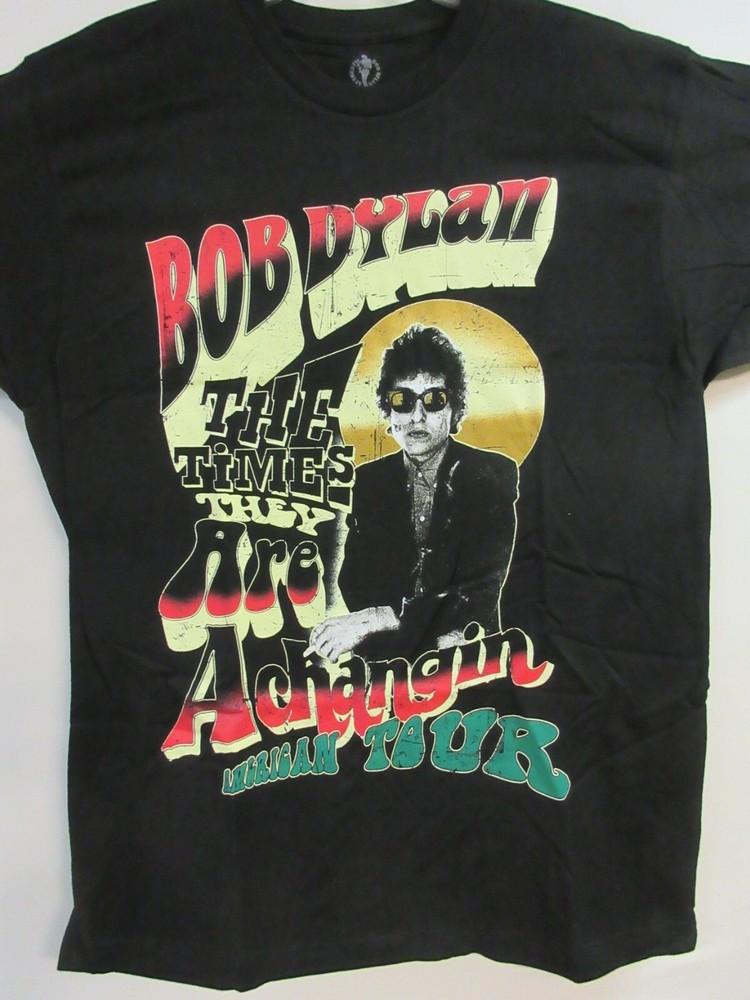 BOB DYLAN OFFICIAL MERCH TIMES ARE CHANGING BAND MUSIC  LARGE Unisex T-Shirt S
