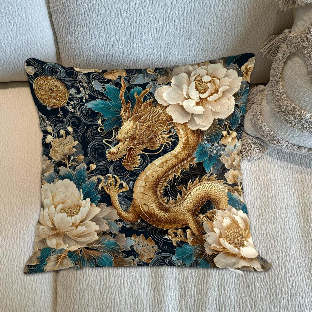 Kawaii Wolf Dragon Eagle Ornamental Pillows Decorative Cushion Covers 45X45 Cushions Cover Home Decor Items Decorations Bedroom