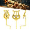 Horn Marchings Lyre Music Sheet Clip Holder Replacement Metal Music Sheet Clip Horn Marchings Lyre Clamp On Stand