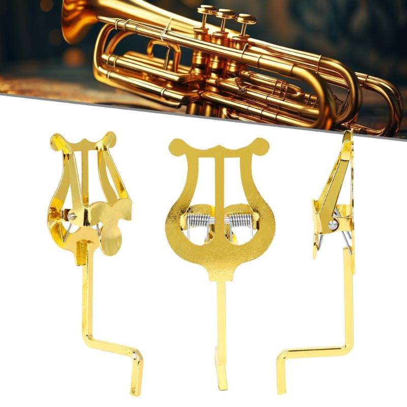 Horn Marchings Lyre Music Sheet Clip Holder Replacement Metal Music Sheet Clip Horn Marchings Lyre Clamp On Stand