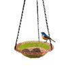Bird Flower Shaped Hanging Bird Feeder Birdbath For Garden Outdoor Decor Yard Farm Supplies Hummingbird Feeder Supplies New